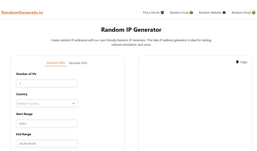 Top Online Random IP Address Generator Tools Compared